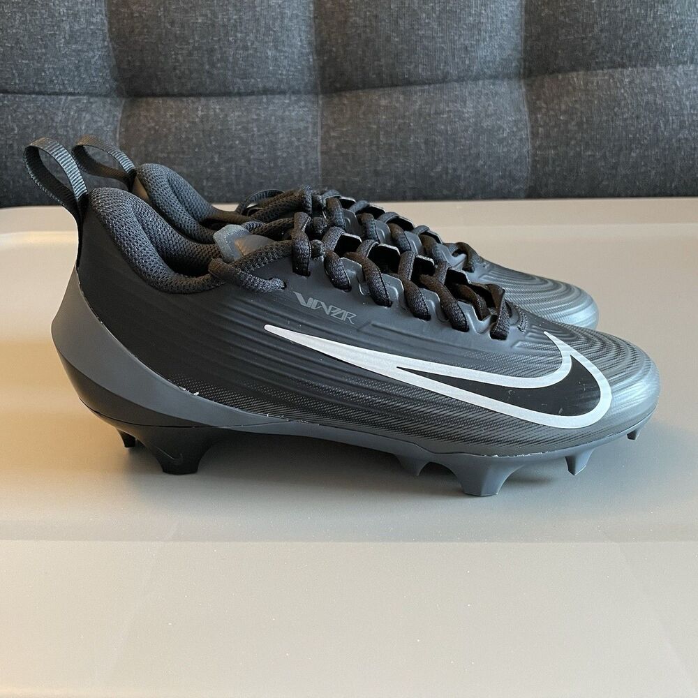 Size 4.5 - Nike Vapor Speed 3 Men's Football Cleats Black Grey FB3303-002 NEW